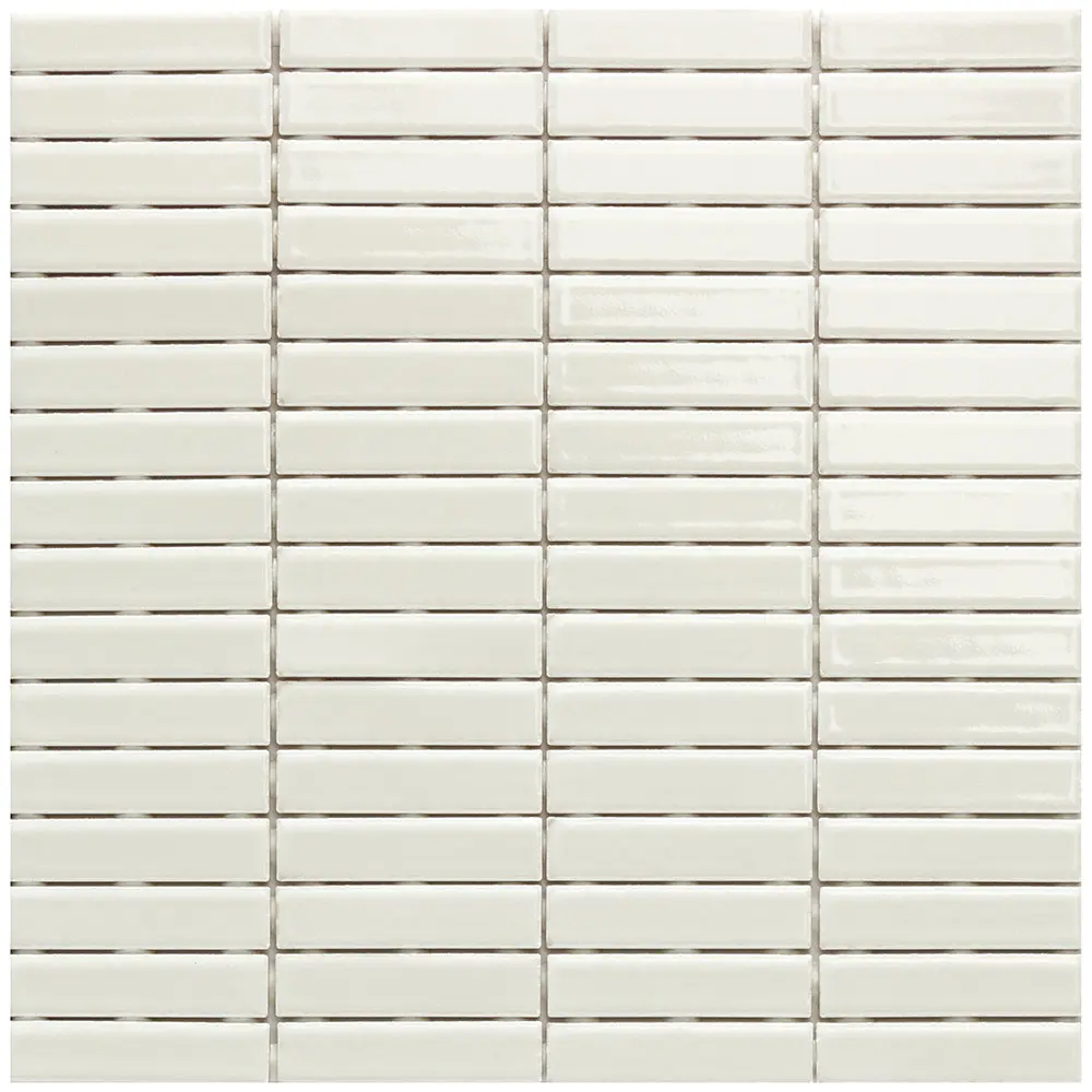 Mini stick chalk white 31,6/31,6/0,5 glanzend