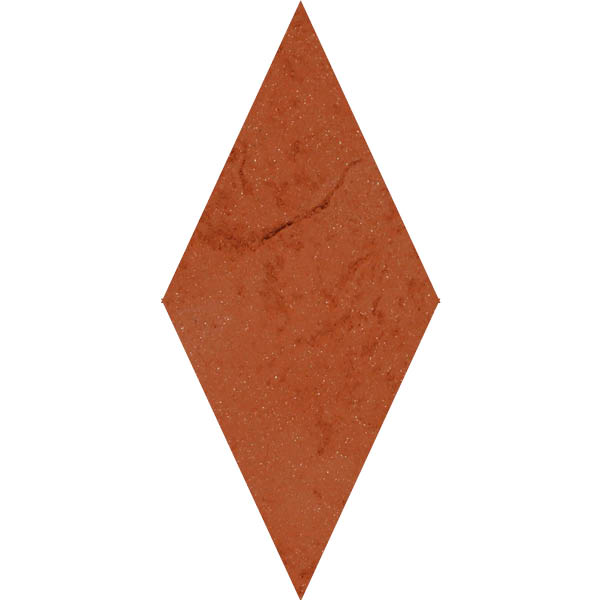 Cotto vecchio rosso core lozenge 21,5/10/2,5