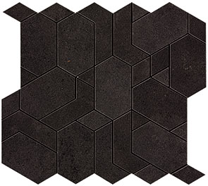 Step black mosaico shapes 31/33,5/0,9 nat/rett.