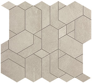 Step white mosaico shapes 31/33,5/0,9 nat/rett.