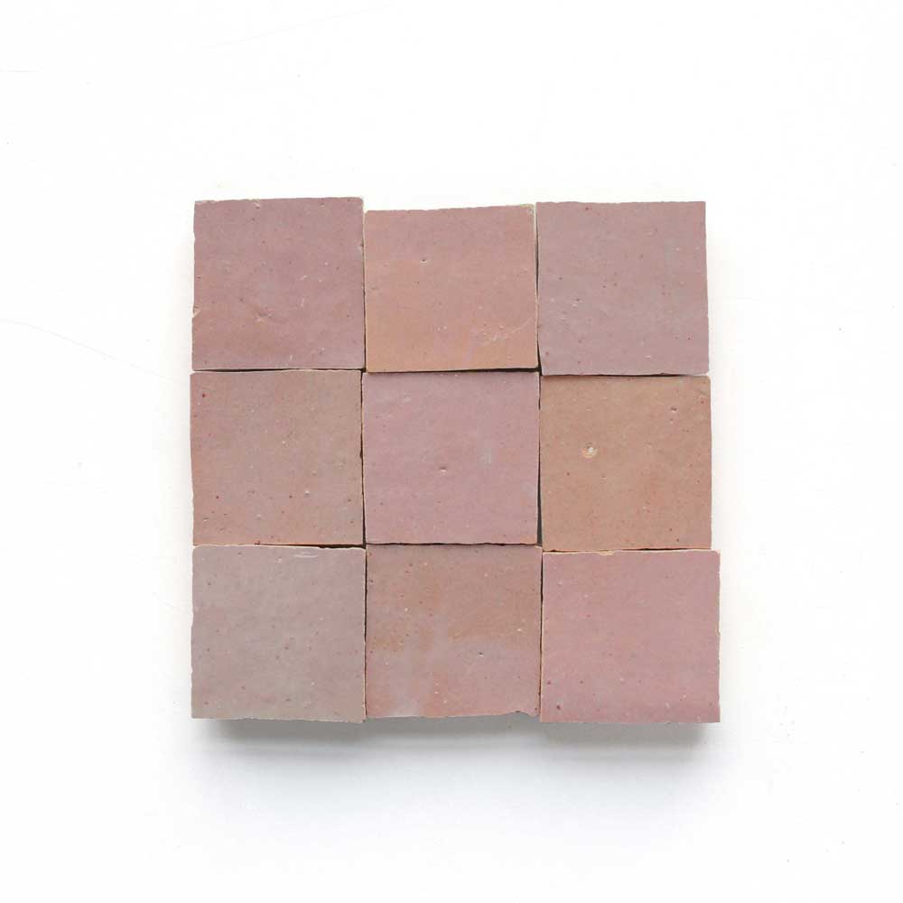 Zelliges sefrou pink 10/10/1,0
