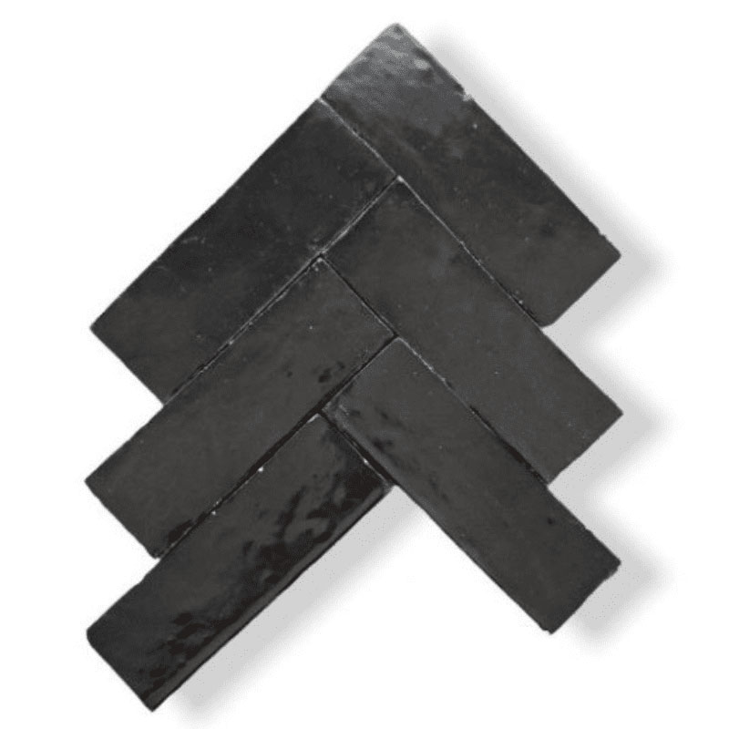 Zelliges rabat black matt 5/15/1,0