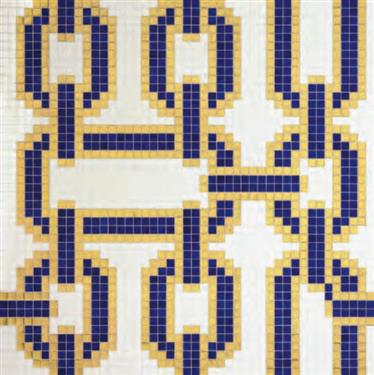 Decori chains blue 97/97/0,4 papier+kit