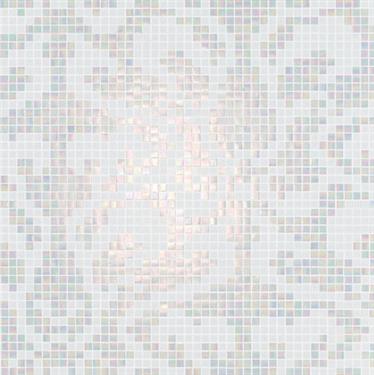 Decori damasco bianco 97/97/0,4 papier+kit