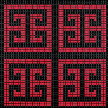 Decori key red 28/28/0,6 papier+kit