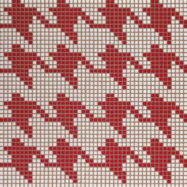 Decori pie de poule rosso 29,3/29,3/0,6 papier+kit