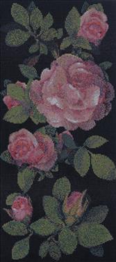 Decori springrose nero B 129,1/290,5/0,4 papier+kit (3,73 m²