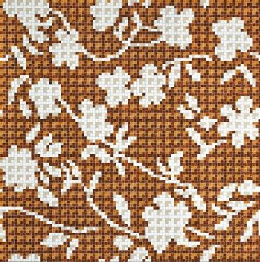 Decori flower corner brown 96,8/96,8/0,4 papier+kit (0,93m²)