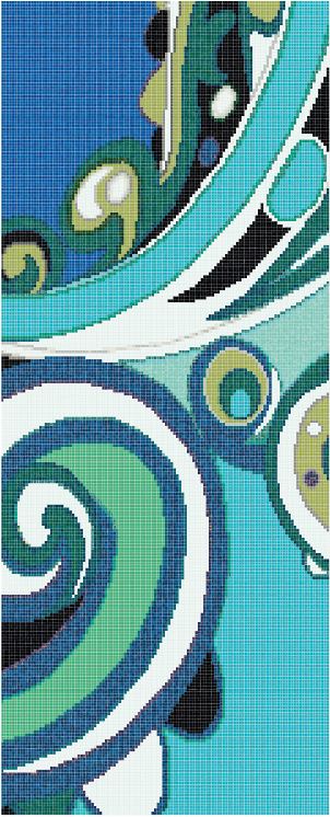 Decori Pizzo blu C 1/1/0,4 papier+kit