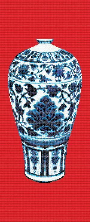Decori Blue vases A 1/1/0,4 papier+kit