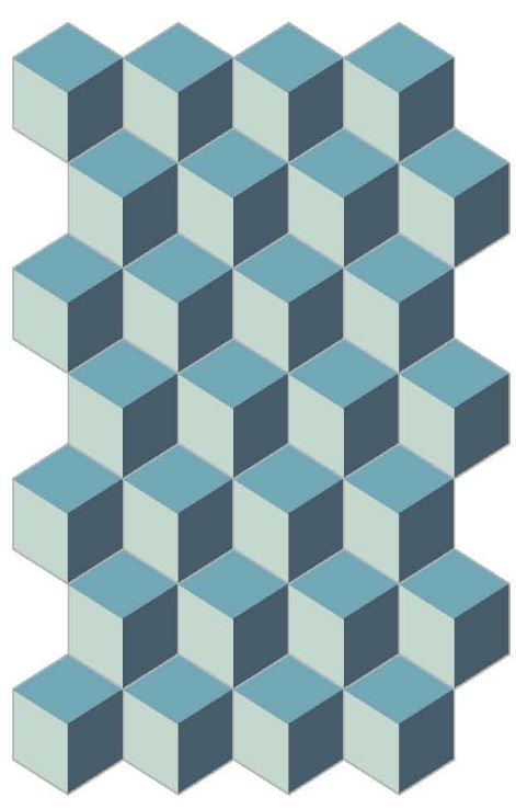 Decori hexagon cubic pacific 20/23/1,4