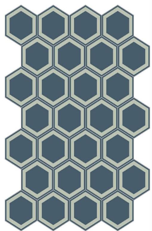 Decori hexagon honey avio 20/23/1,4