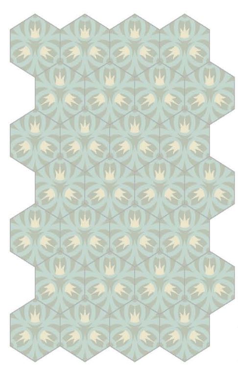 Decori hexagon oak iceberg 20/23/1,4