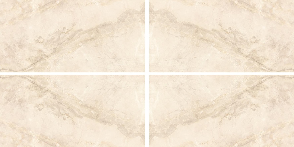 Flora beige bookmatch 60/120/0,95 glanz/rett. (per set/4st)