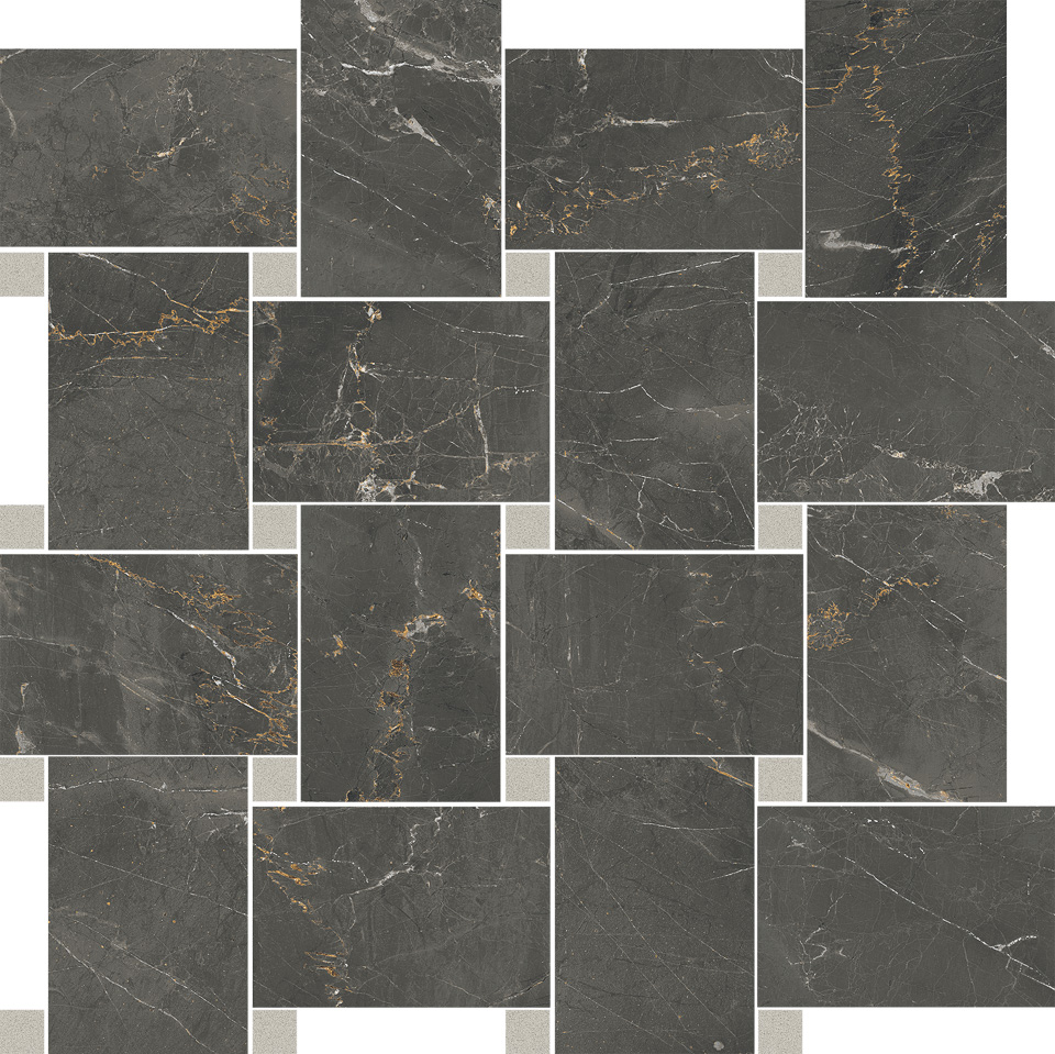 Flora black mosaico contrasti 30/30/0,95 glanz/rett.
