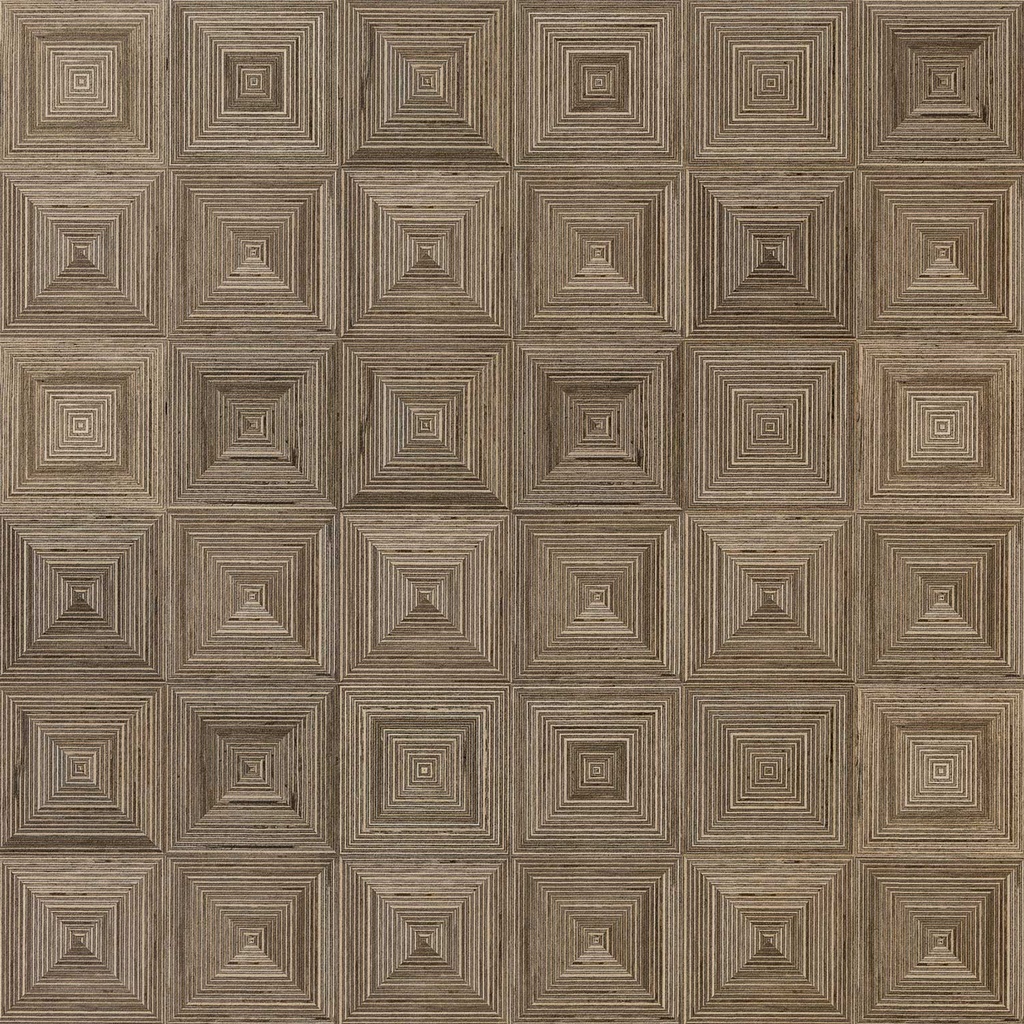 Tatami tortora texture intarsio 60/60/1,0 nat/rett.