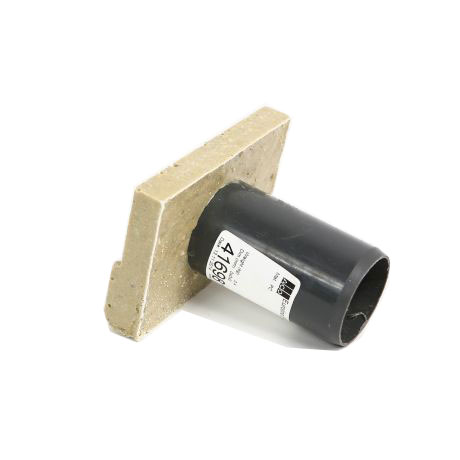 Euroline 60 eindplaat met  hor.uitloop Ø5cm 11,8/8,0 (bxh)