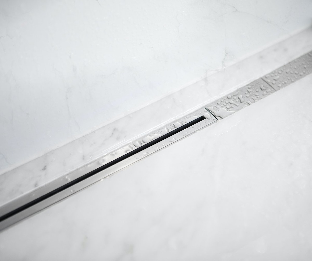 Douchegoot Carrodrain Twiggi low inox 600xtra