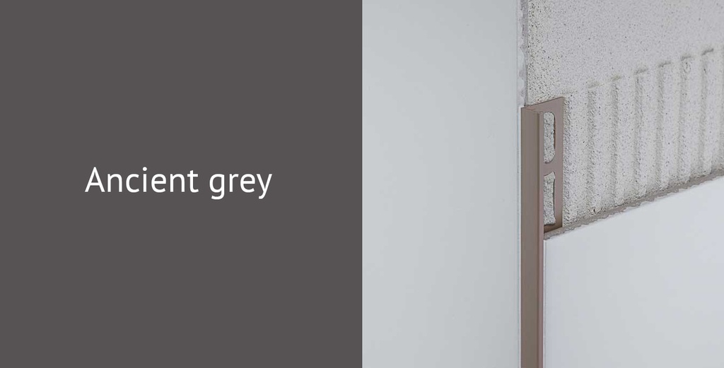 Hoekprofiel alu ancient grey gecoat 10 mm 2,7 lm (88400)