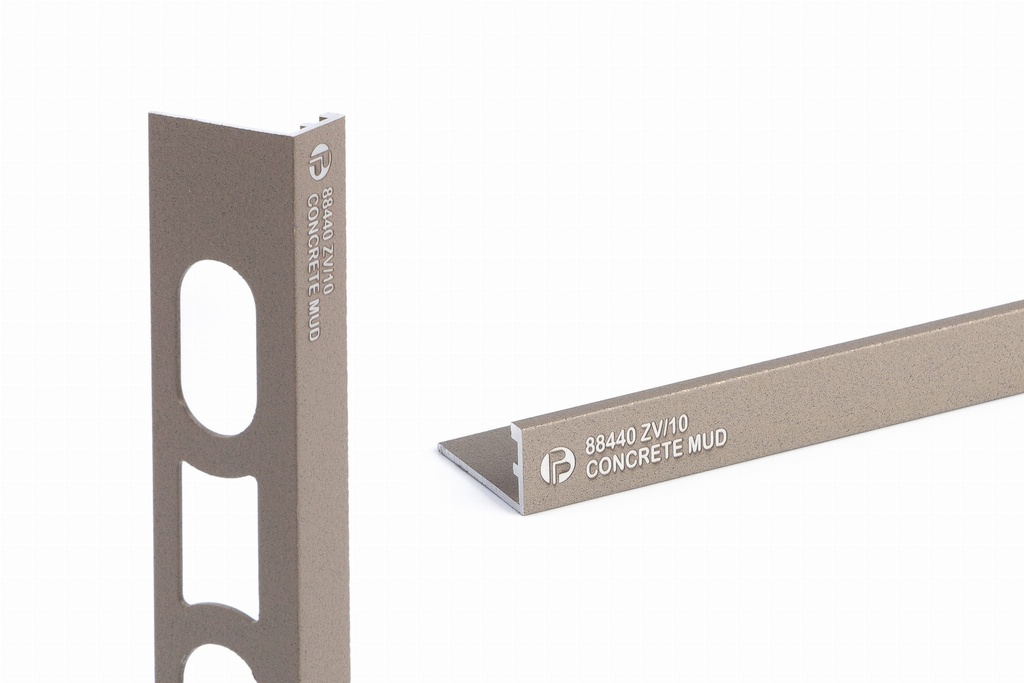 Hoekprofiel alu concrete mud gecoat 11 mm 2,7 lm (88464)