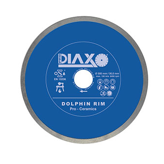 Diamantschijf dolphin R.125 x 22,2mm/pro ceram (droog)