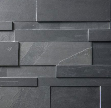 Black slate natuuruw 3D strips 5/7/14-1/1,5/2