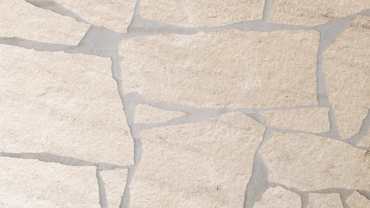 [NAT.173.0002] Gobi white natuurruw opus incertum/1,5-3 cm (8-12st/m2)