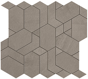 [102.079.0052] Step grey mosaico shapes 31/33,5/0,9 nat/rett.