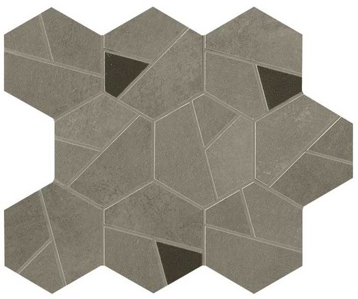[102.087.0073] Layer taupe mosaico hex coffee 25/28,5/0,9 nat/ret