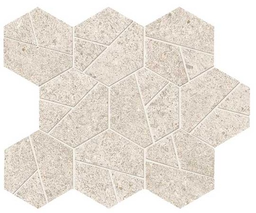 [102.089.0052] Rank white mosaico hex 25/28,5/0,9