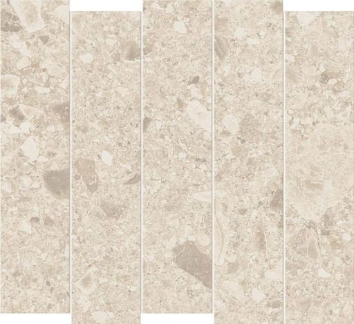 [102.092.0019] Flat ivory mosaico slide 29/32,6/0,9 nat/rett.
