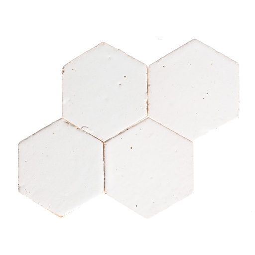 [250.006.0017] Zelliges milk white hexa 12/1,2