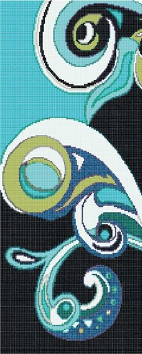 [330.001.0345] Decori Pizzo blu A 1/1/0,4 papier+kit