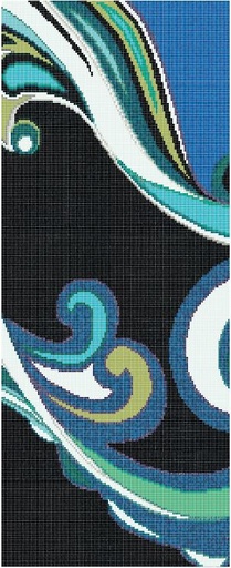 [330.001.0346] Decori Pizzo blu B 1/1/0,4 papier+kit