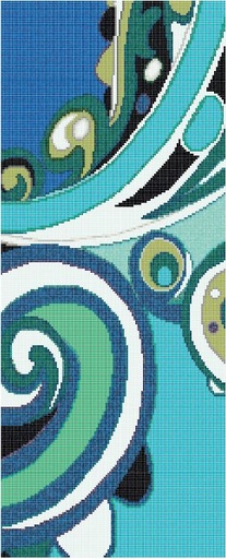[330.001.0347] Decori Pizzo blu C 1/1/0,4 papier+kit