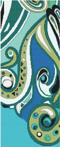 [330.001.0348] Decori Pizzo blu D 1/1/0,4 papier+kit