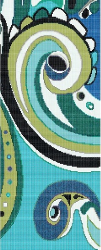 [330.001.0349] Decori Pizzo blu E 1/1/0,4 papier+kit