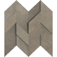 [340.038.0058] Corfu brown mosaic freccia 3D 30/30/1,0 matt/rett.