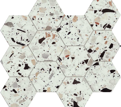[430.022.0039] Verona glass hexagon 30/34/0,95 nat/rett.