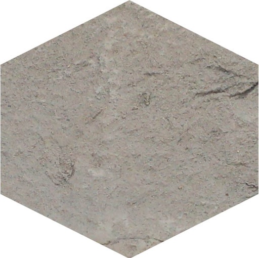 [890.001.0060] Cotto vecchio grigio aged  hexagon 13/2,5