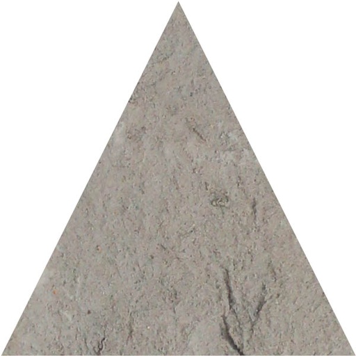 [890.001.0063] Cotto vecchio grigio aged triangle 20/2,5