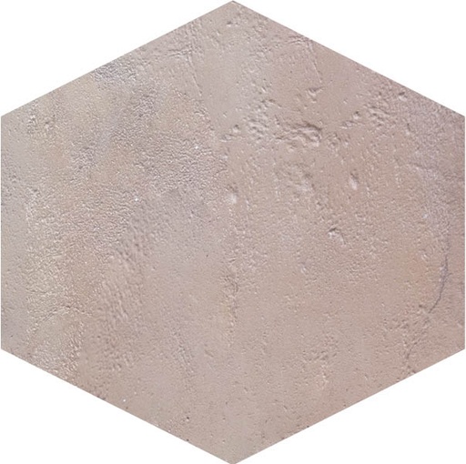 [890.001.0102] Cotto vecchio bianco aged  hexagon 13/2,5