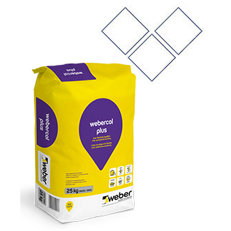 [900.001.0014] Kleefcement webercol plus wit 25 kg