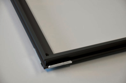 [924.002.0008] Matkader alu zwart 60/90/2,6 (binnenmaat 2 cm)