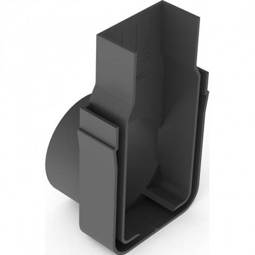 [926.009.0006] Slimline goot (kunststof) eindplaat met uitloop 50mm