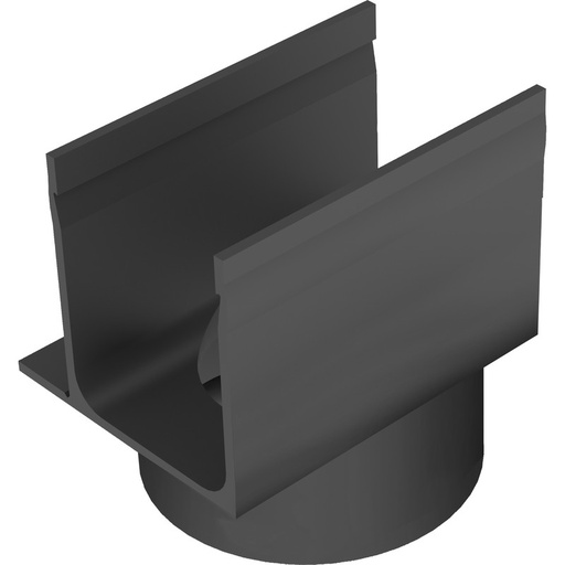 [926.009.0009] Slimline goot (kunststof) onderuitloop excentrisch 110mm