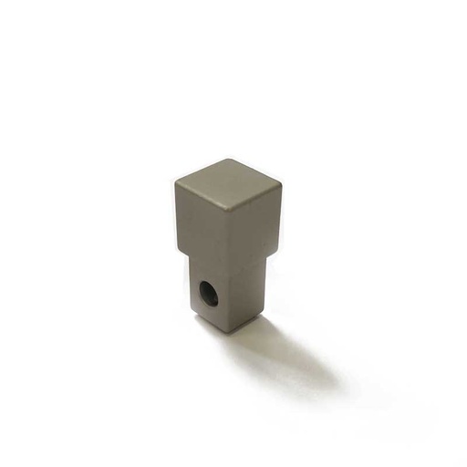 [931.001.0045] Hoekprofiel alu titanium mat vierkant stop 12,5 mm (88916)