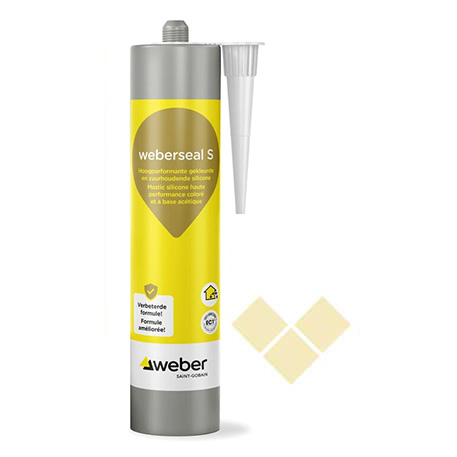 [950.001.0101] Silicone Weberseal S sesame 300ml