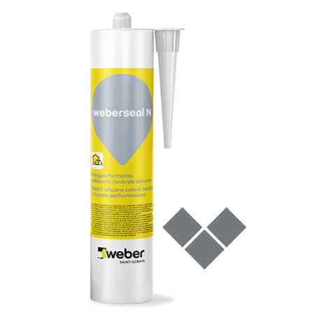 [950.002.0052] Silicone Weberseal N steel 300ml