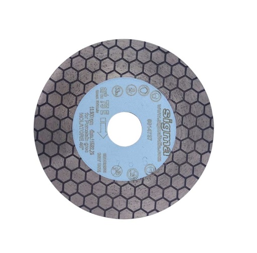 [997.010.0030] Diamantschijf Sigma 115 x 22,2 dikte 1,7mm (droog/nat) (75E)